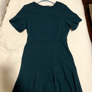 Altar'd State Short Sleeve Scallop Dress - Green, Large